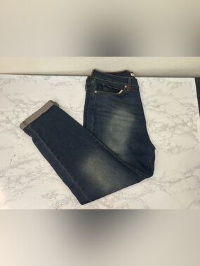 Levi Strauss Signature Vintage Mid Rise Boyfriend Cuffed Jeans Womens Size 10